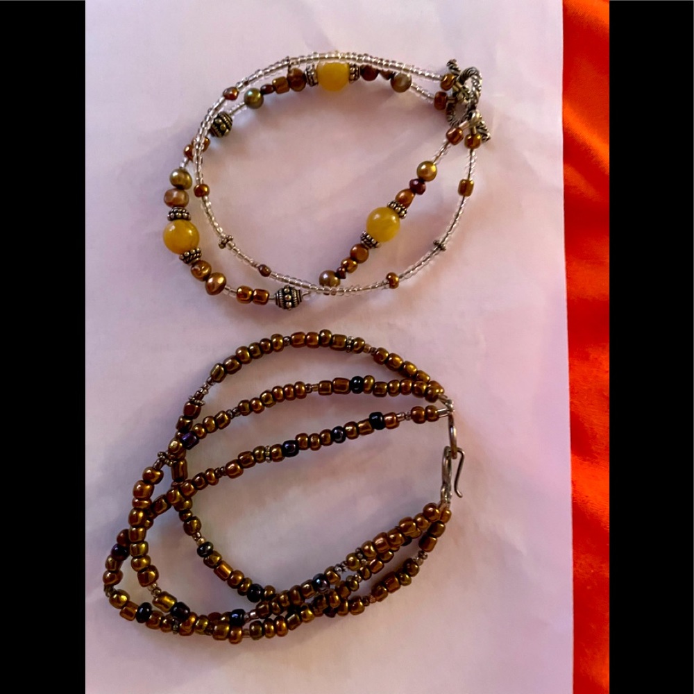 Two beautifully ornate bracelets
